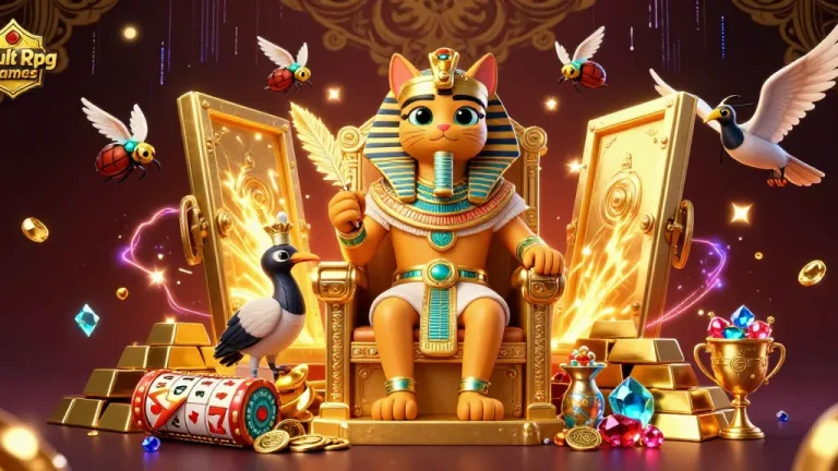Engage in Adult Rpg Games with this vibrant 3D casino scene featuring treasures and iconic gambling elements.