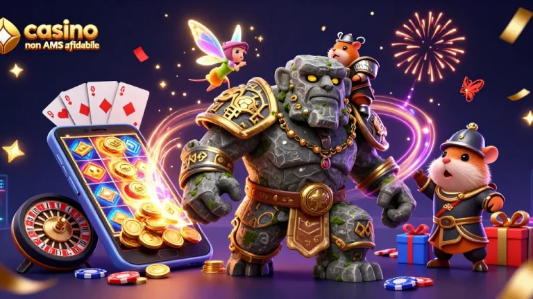 Vivi l'emozione dei casinò non AAMS affidabili con personaggi dinamici ed elementi di gioco vibranti.