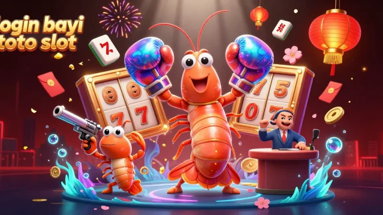 Experience thrilling luck with login bayi toto slot and vibrant casino elements in a dynamic illustration.