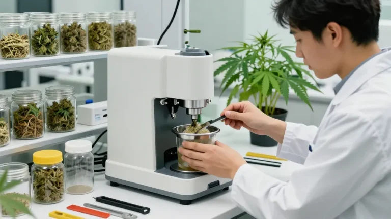 Professioneller Hash-Sieb-Prozess zur Herstellung von qualitativ hochwertigem Hash-Sieb aus Cannabisblüten.